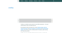 Desktop Screenshot of onesteprecycling.com